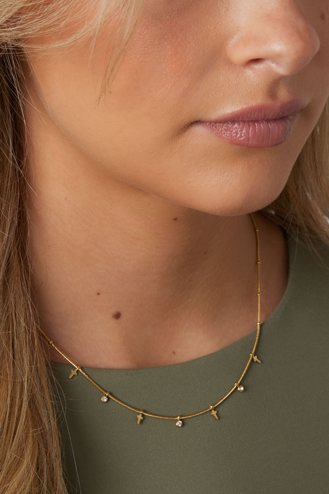 Ketting met Kruisjes Goud