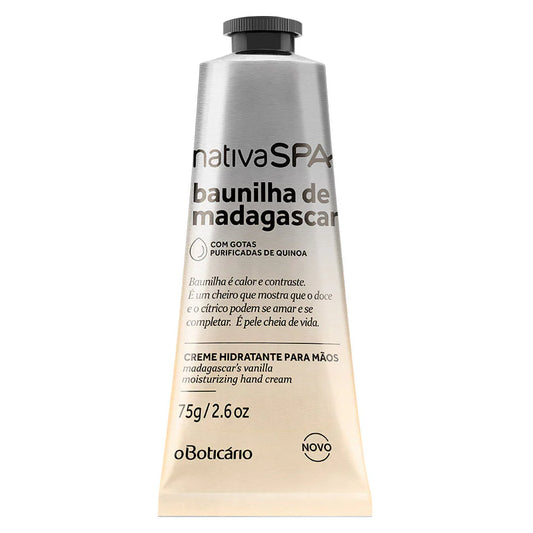 Nativa SPA Hydraterende Handcrème Baunilha de Madagascar (Madagaskar Vanille) - oBoticário - 75 g