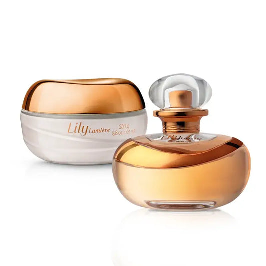Giftset Lily Lumière – bloemige geur met verzorgende crème