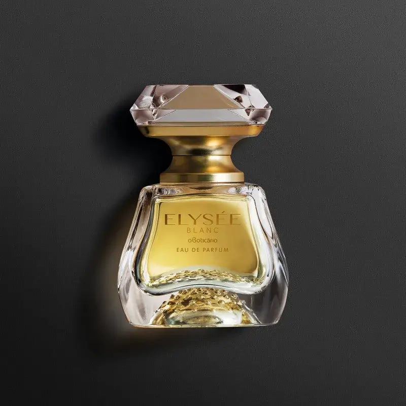 Luxe Elysée Blanc fles met gouden dop – frisse damesparfum