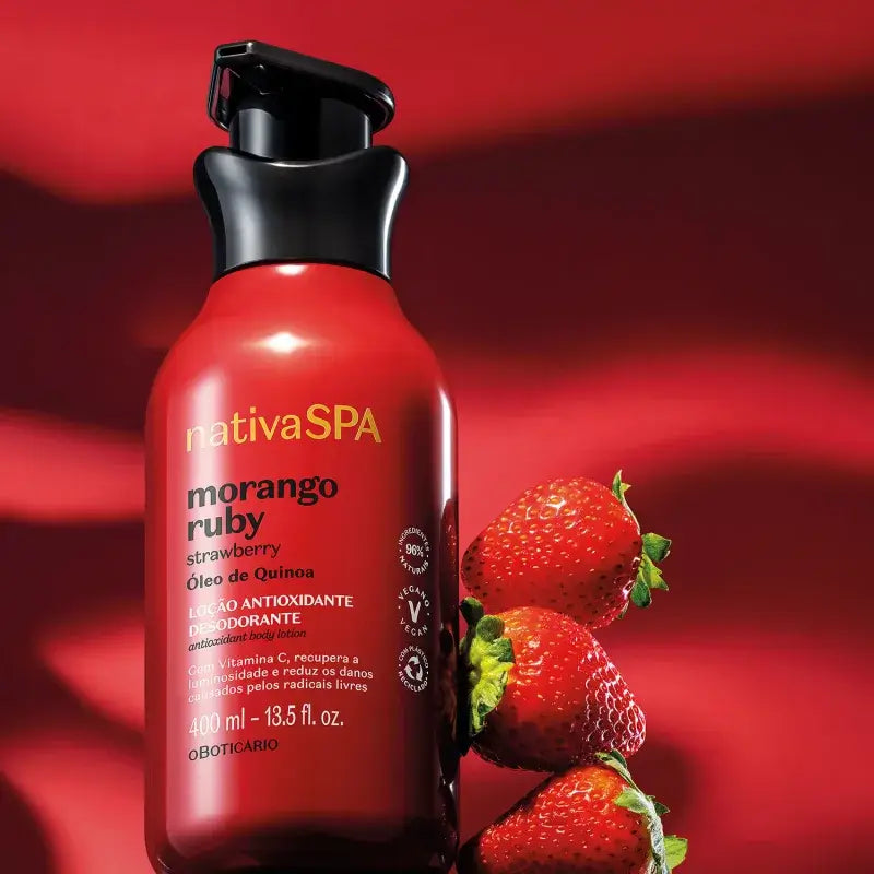 Nativa SPA Bodylotion Morango Ruby (Aardbei) - oBoticário - 400 ml