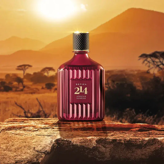 Zonsopgang boven de Afrikaanse savanne – inspiratiebeeld voor Botica 214 African Sunrise
