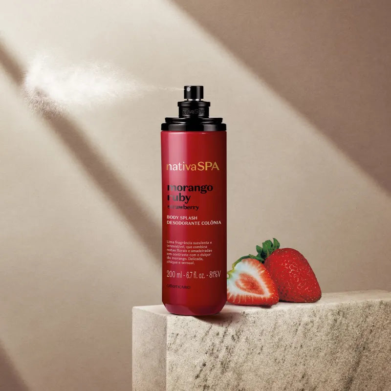 Nativa SPA Body Splash Morango Ruby (Strawberry)