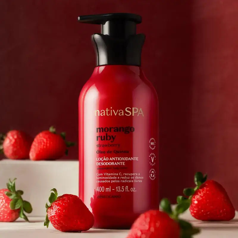 Nativa SPA Bodylotion Morango Ruby (Aardbei) - oBoticário - 400 ml